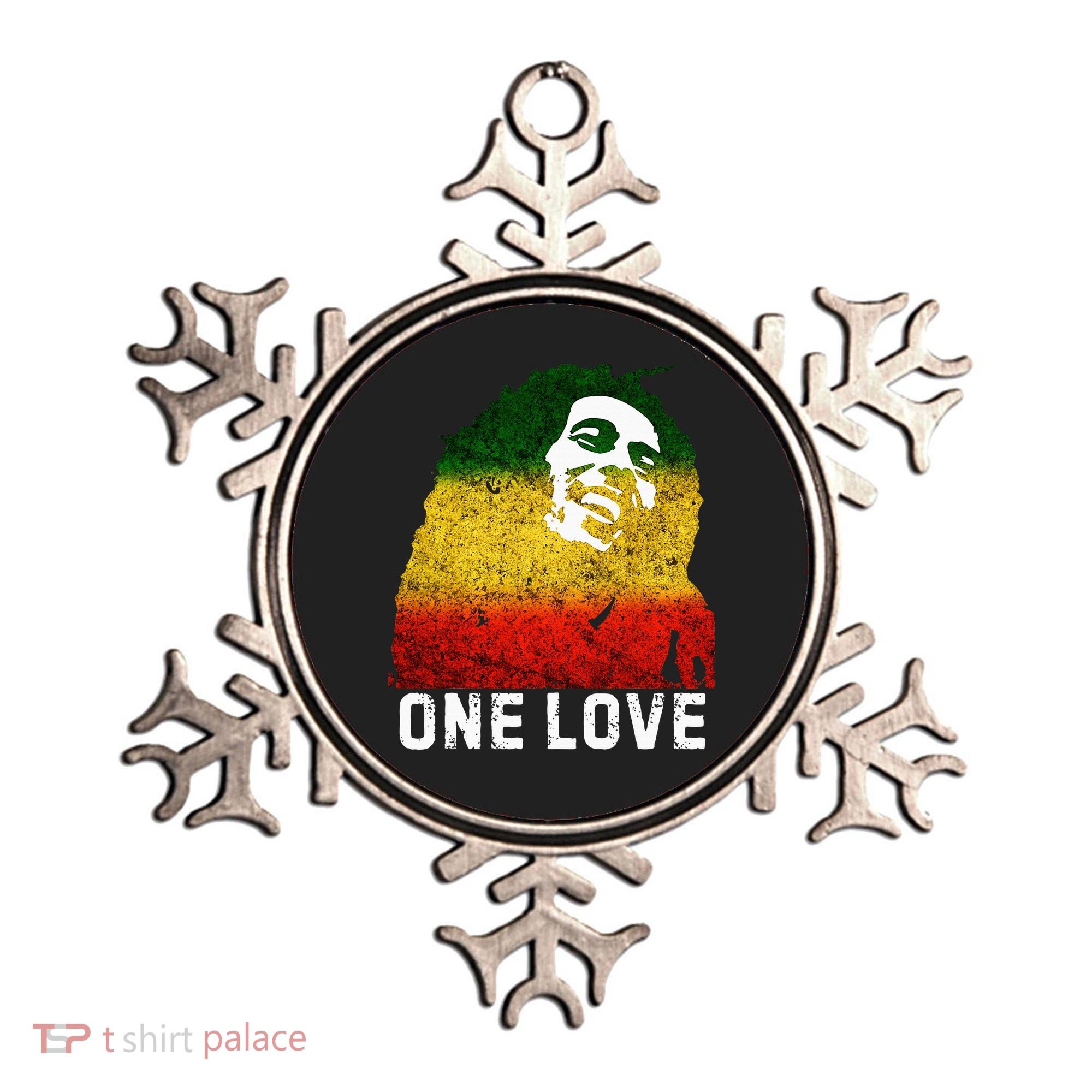 One Reggae Love Reggae Music Rastafarian Jamaica Rock Roots Ornament