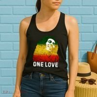 One Reggae Love Reggae Music Rastafarian Jamaica Rock Roots Women's Tank Top thumb 2