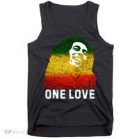 One Reggae Love Reggae Music Rastafarian Jamaica Rock Roots Tank Top thumb 0