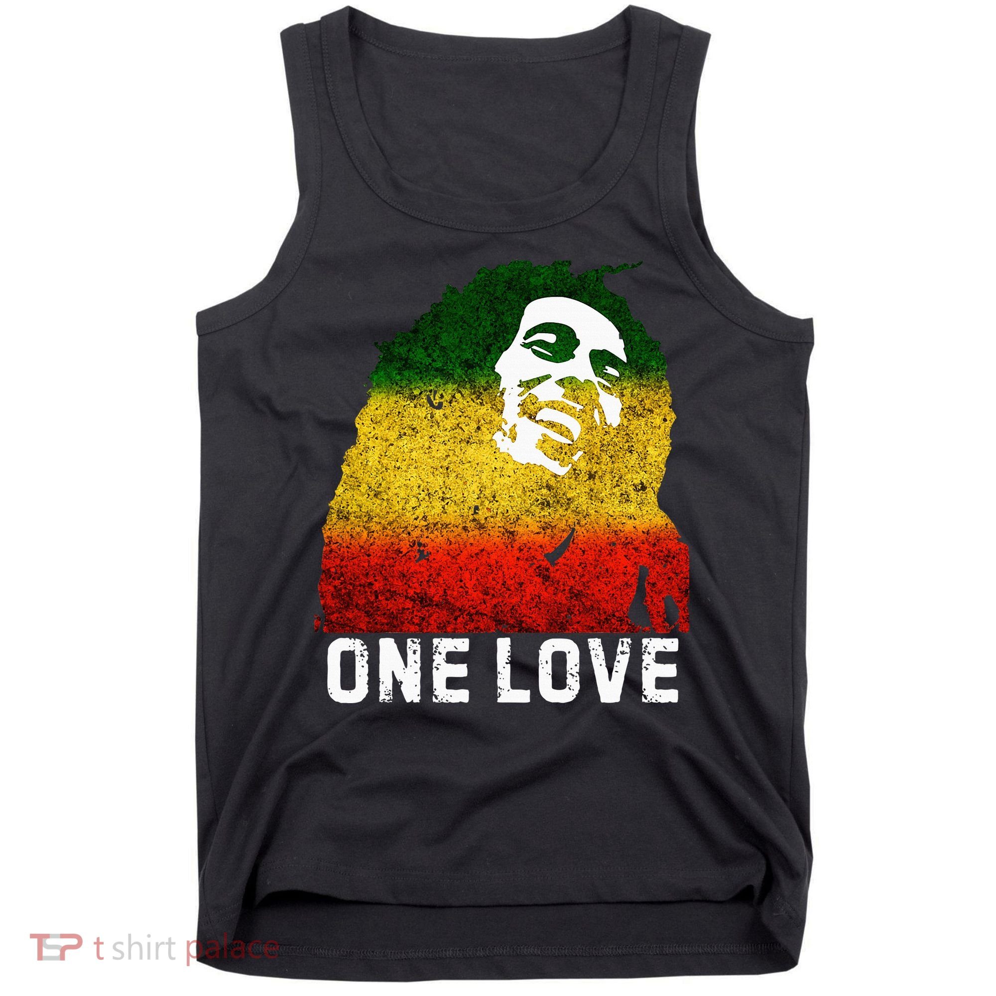 One Reggae Love Reggae Music Rastafarian Jamaica Rock Roots Tank Top