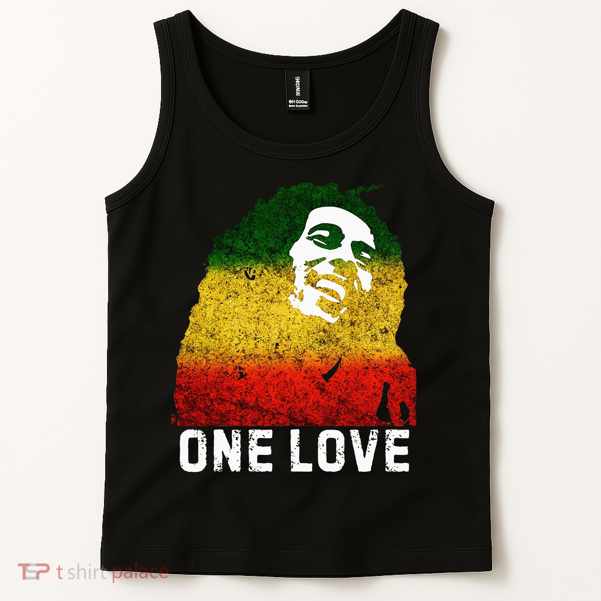 One Reggae Love Reggae Music Rastafarian Jamaica Rock Roots Tank Top