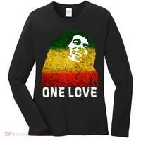 One Reggae Love Reggae Music Rastafarian Jamaica Rock Roots Women's Long Sleeve Shirt thumb 0