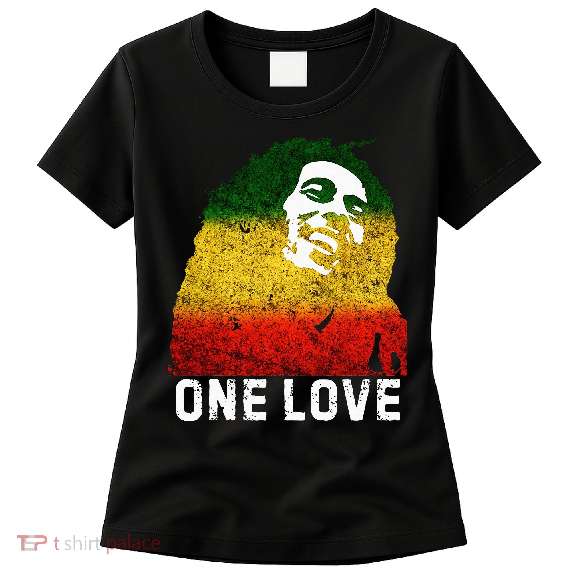 One Reggae Love Reggae Music Rastafarian Jamaica Rock Roots Women's T-Shirt