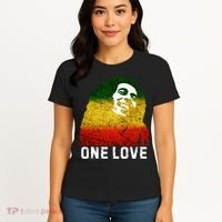 One Reggae Love Reggae Music Rastafarian Jamaica Rock Roots Women's T-Shirt thumb 4