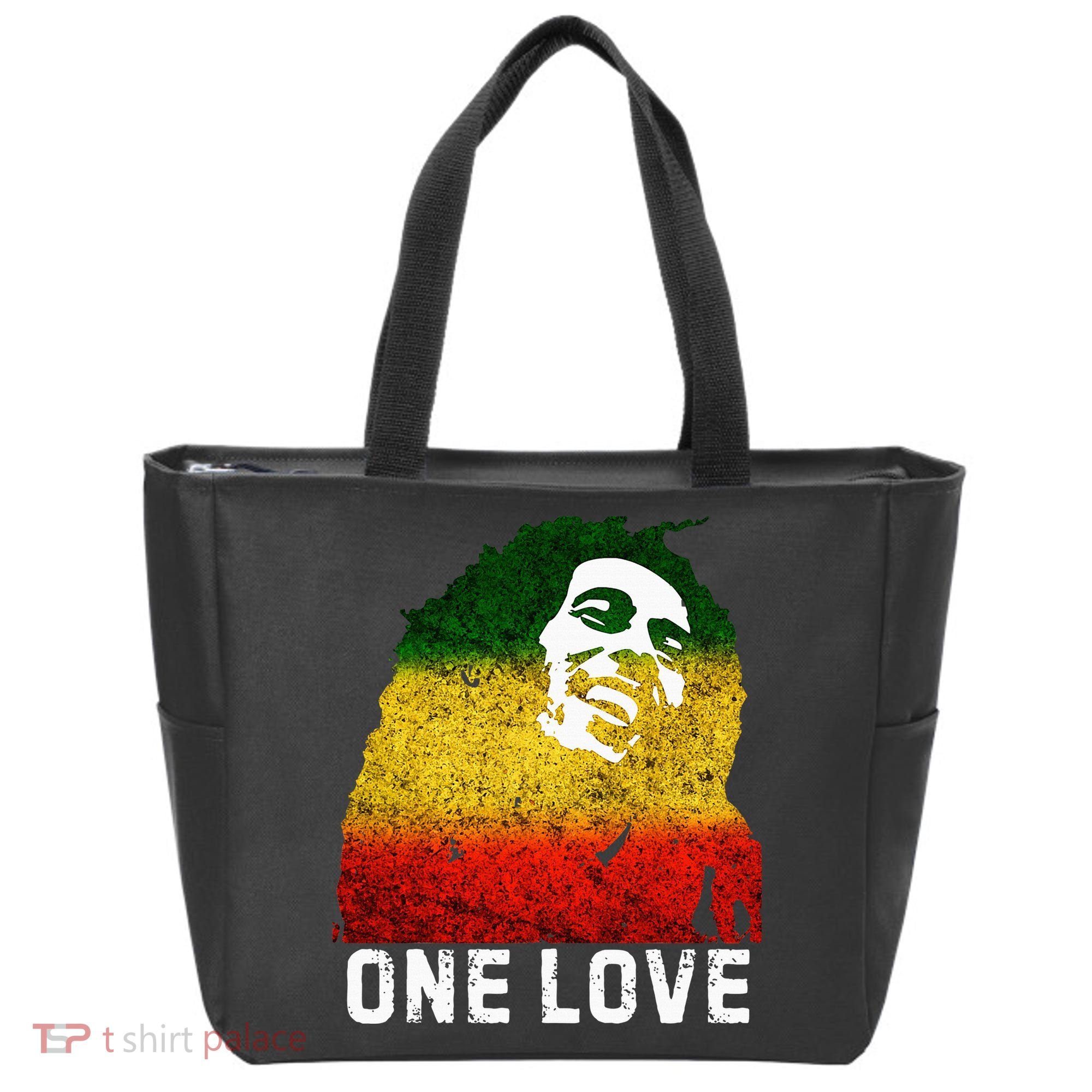 One Reggae Love Reggae Music Rastafarian Jamaica Rock Roots Tote Bag