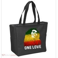 One Reggae Love Reggae Music Rastafarian Jamaica Rock Roots Tote Bag thumb 2