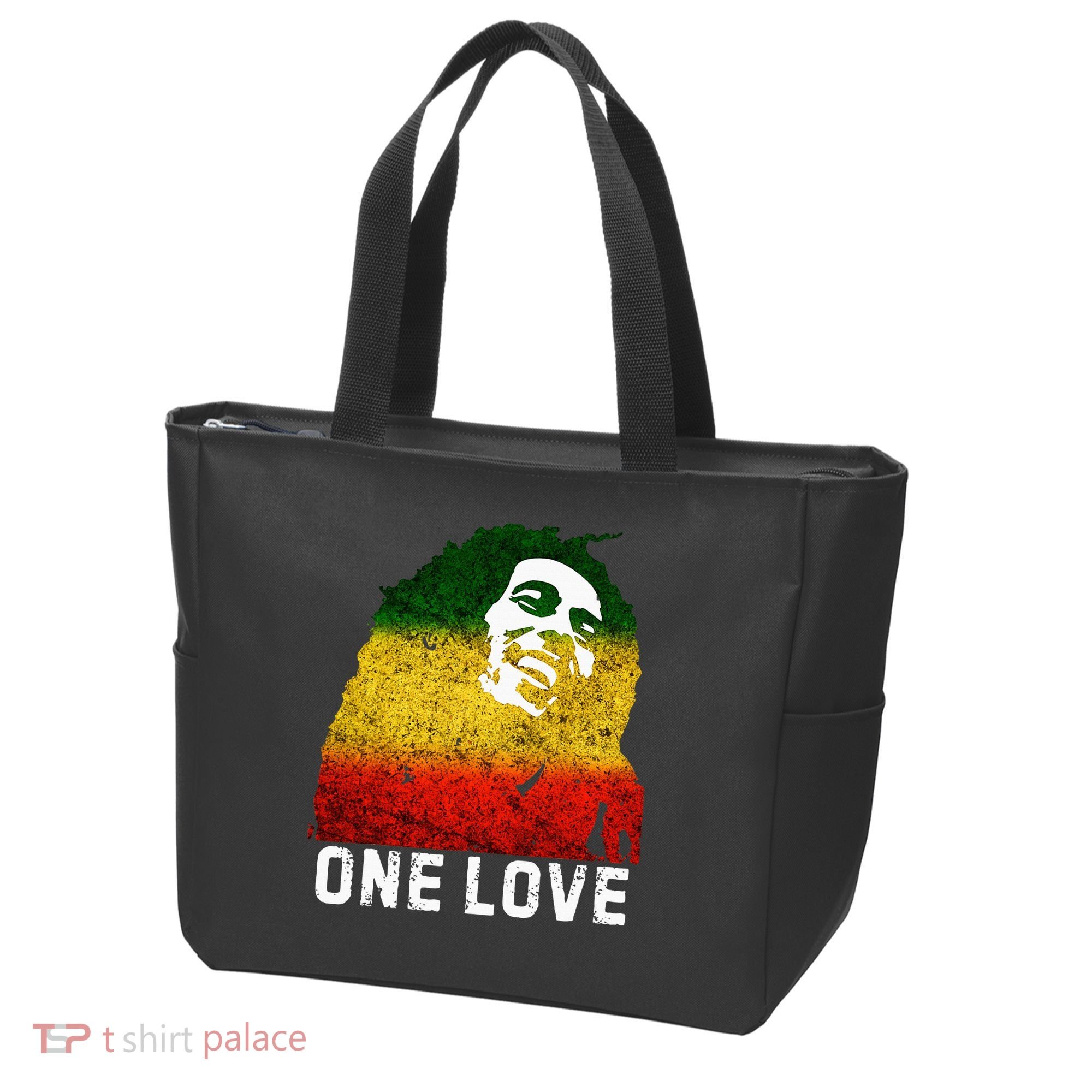 One Reggae Love Reggae Music Rastafarian Jamaica Rock Roots Tote Bag