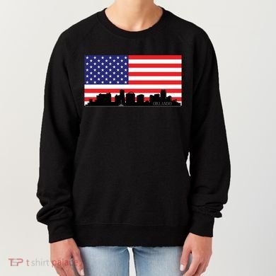 Orlando Florida American Flag Women's Sweatshirt