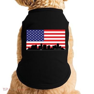 Orlando Florida American Flag Doggie Tank