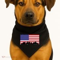 Orlando Florida American Flag USA-Made Doggie Bandana thumb 1