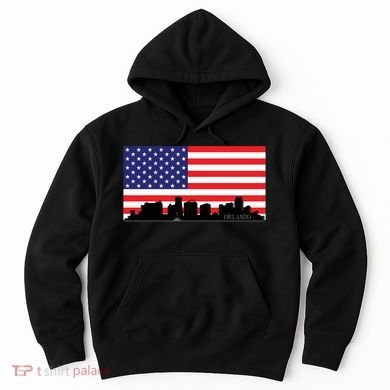 Orlando Florida American Flag Hoodie