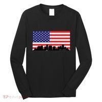 Orlando Florida American Flag Long Sleeve Shirt thumb 0