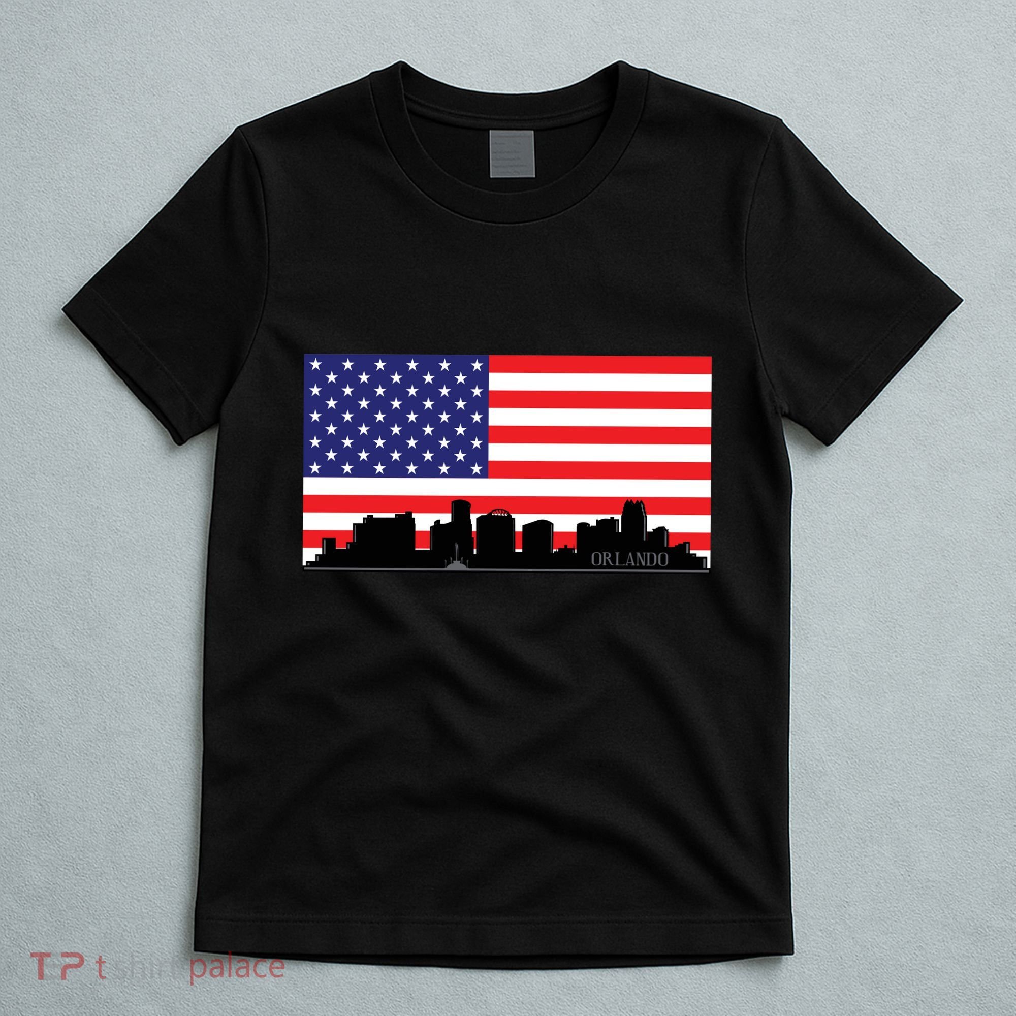Orlando Florida American Flag T-Shirt