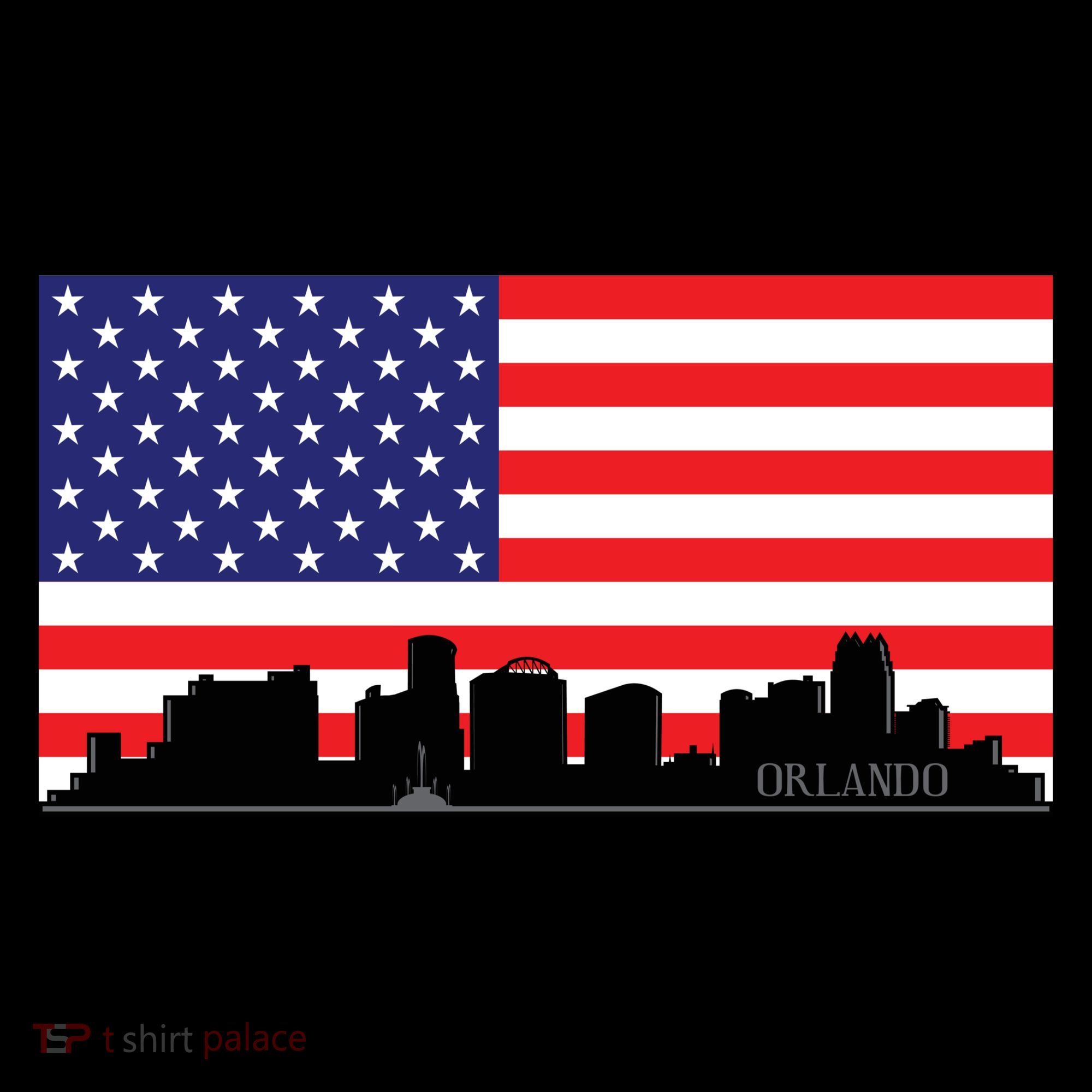 Orlando Florida American Flag Coaster