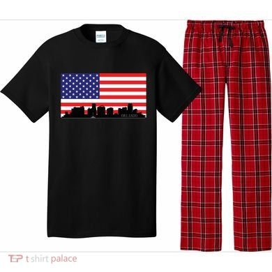 Orlando Florida American Flag Pajama Set