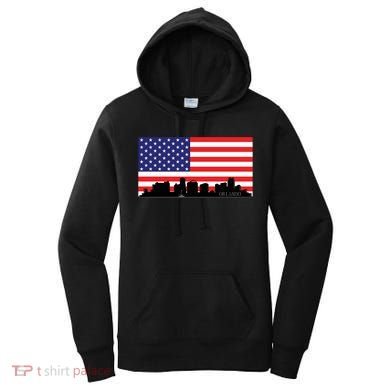 Orlando Florida American Flag Women's Hoodie