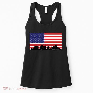 Orlando Florida American Flag Women's Tank Top