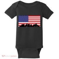 Orlando Florida American Flag Baby Bodysuit thumb 0