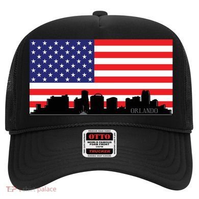 Orlando Florida American Flag Hat