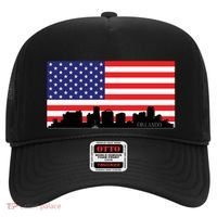 Orlando Florida American Flag Hat thumb 0