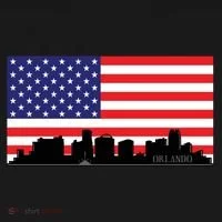 Orlando Florida American Flag Toddler Hoodie thumb 2