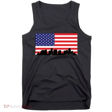 Orlando Florida American Flag Tank Top