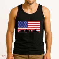 Orlando Florida American Flag Tank Top thumb 3