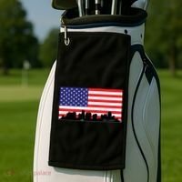 Orlando Florida American Flag Golf Towel thumb 2