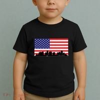 Orlando Florida American Flag Toddler T-Shirt thumb 2