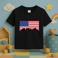 Orlando Florida American Flag Toddler T-Shirt thumb 3
