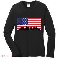 Orlando Florida American Flag Women's Long Sleeve Shirt thumb 0