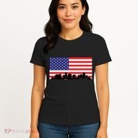 Orlando Florida American Flag Women's T-Shirt thumb 4