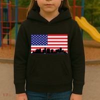 Orlando Florida American Flag Kids Hoodie thumb 3