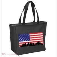Orlando Florida American Flag Tote Bag thumb 2