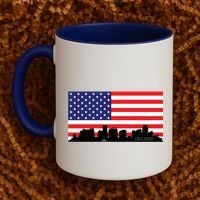Orlando Florida American Flag Coffee Mug thumb 2