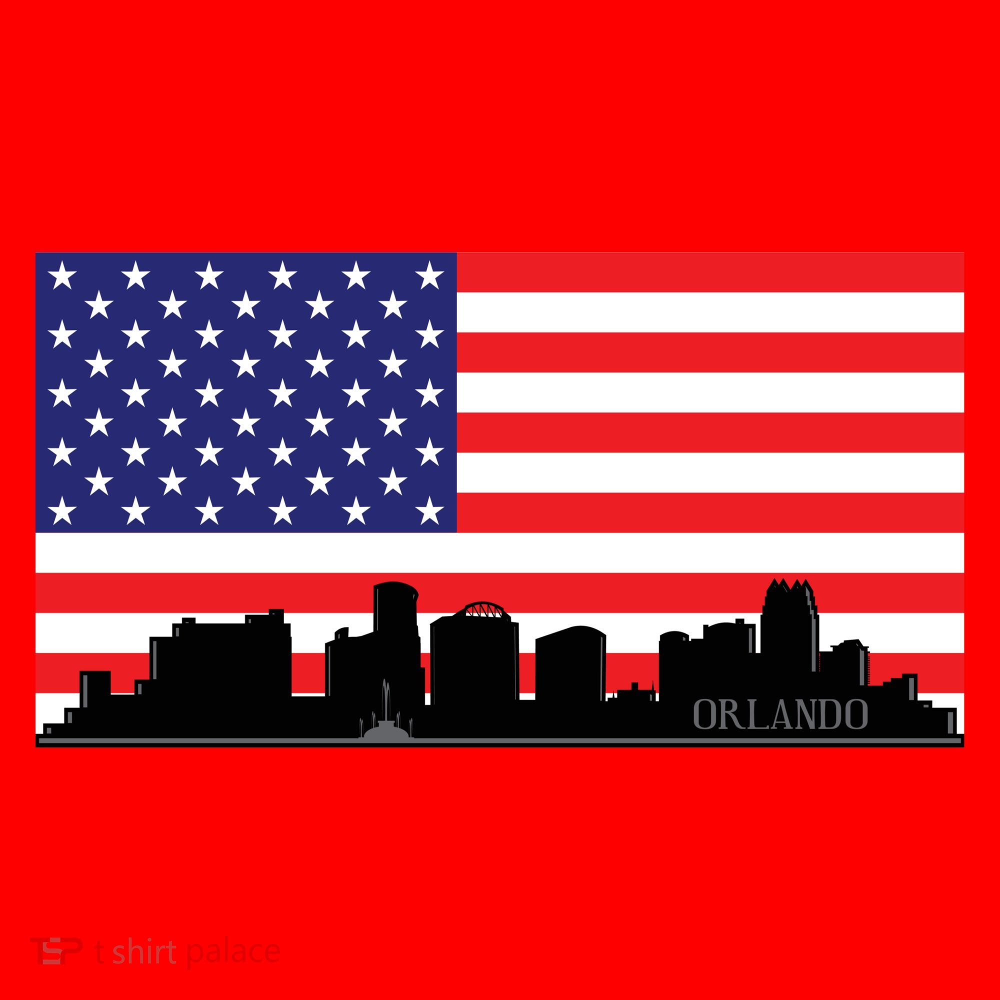 Orlando Florida American Flag Santa Hat