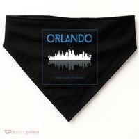 Orlando Florida City Skyline USA-Made Doggie Bandana thumb 0