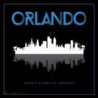 Orlando Florida City Skyline Ornament thumb 1