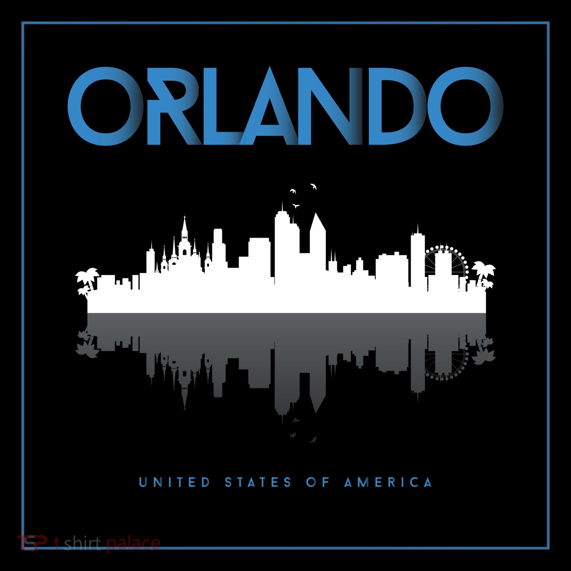 Orlando Florida City Skyline Ornament