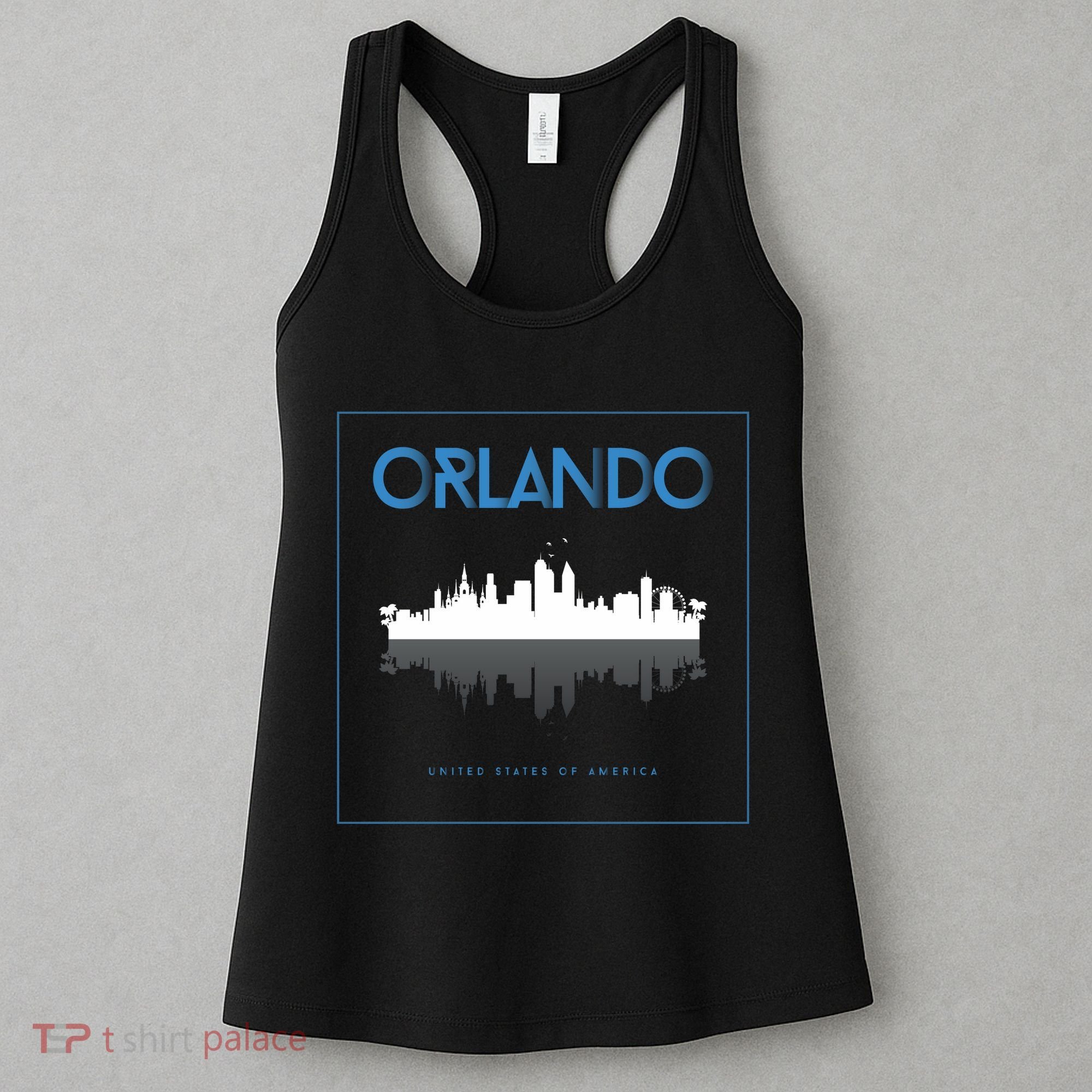 Orlando Florida City Skyline Women's Tank Top