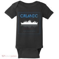 Orlando Florida City Skyline Baby Bodysuit thumb 0