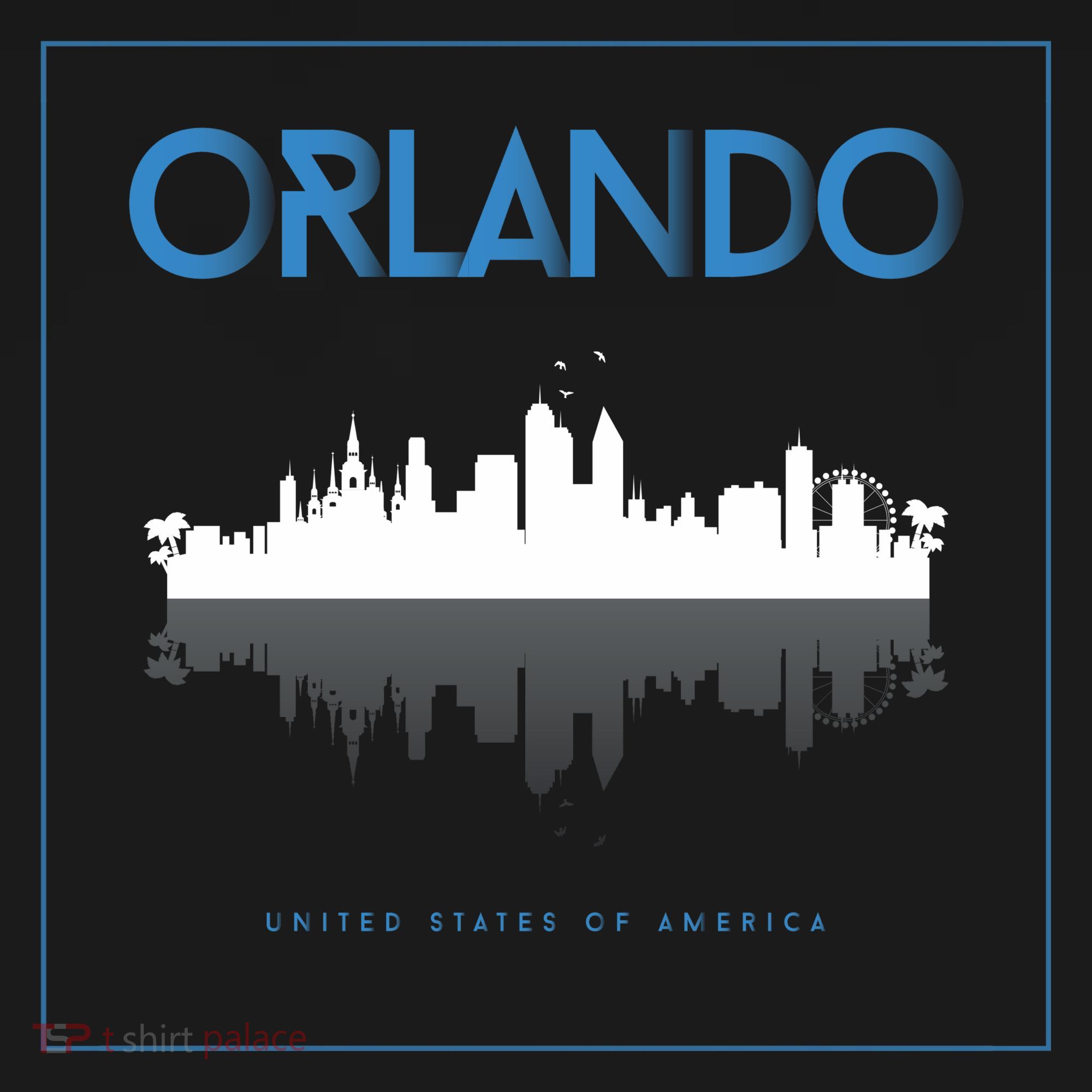 Orlando Florida City Skyline Baby Bodysuit