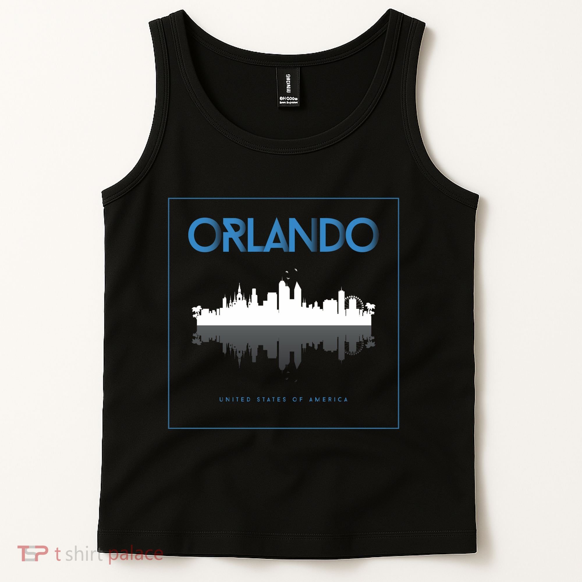 Orlando Florida City Skyline Tank Top