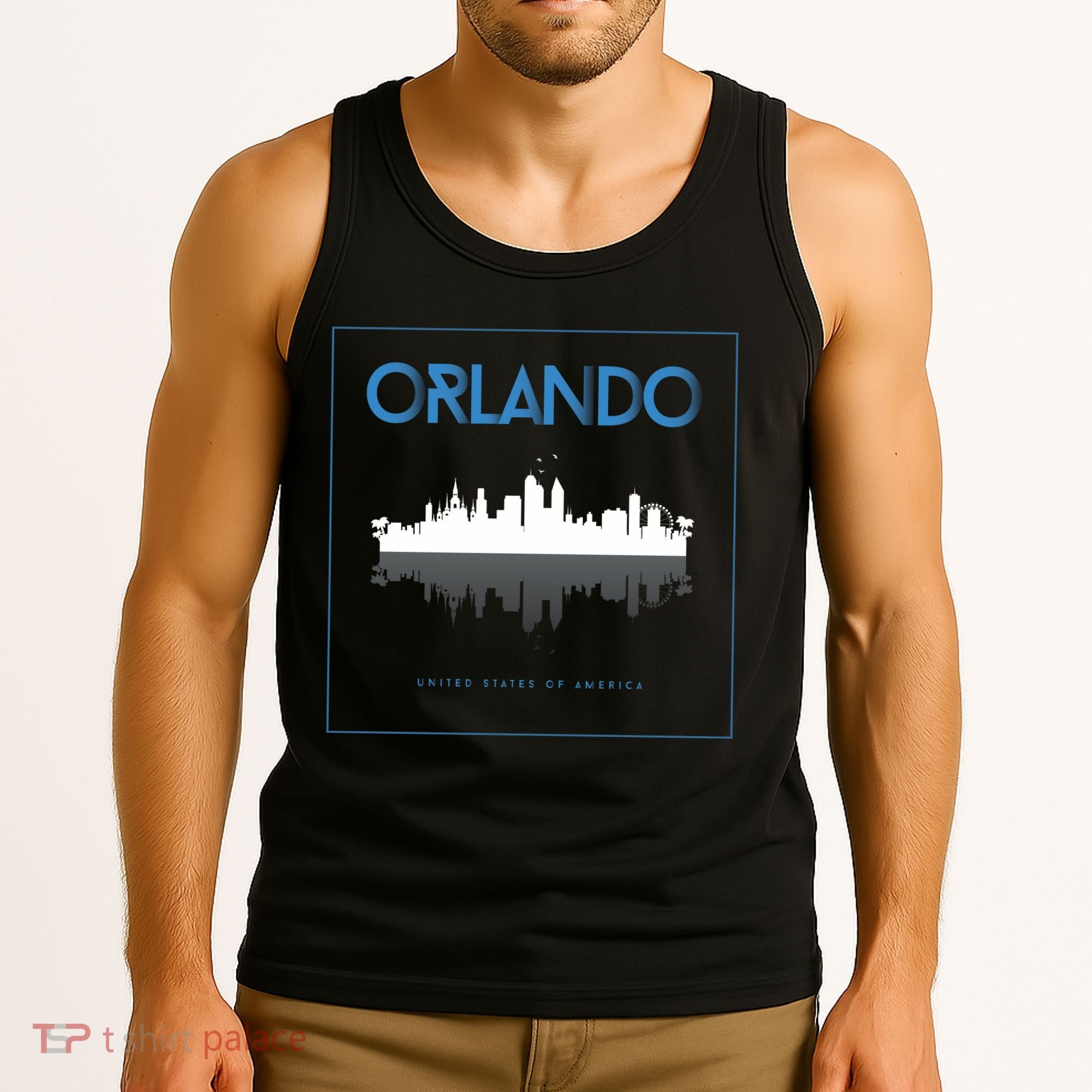 Orlando Florida City Skyline Tank Top
