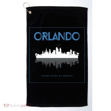 Orlando Florida City Skyline Golf Towel