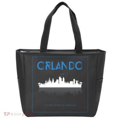 Orlando Florida City Skyline Tote Bag