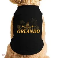 Orlando Florida Gold Logo Doggie Tank thumb 0