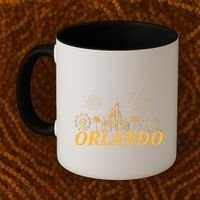 Orlando Florida Gold Logo Coffee Mug thumb 2