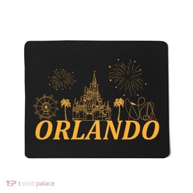 Orlando Florida Gold Logo Mousepad