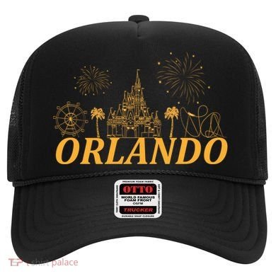 Orlando Florida Gold Logo Hat